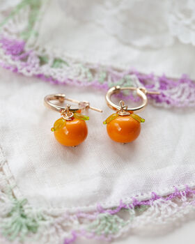 Orange Earrings, 2 of 4