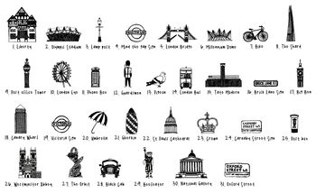 London Illustrated Wall Art Large, 3 of 6