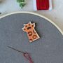 Needle Minder In Wood, Cat Paws, thumbnail 4 of 6