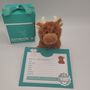Birth Certificate Baby Highland Cow, Boxed, Gift, thumbnail 3 of 4