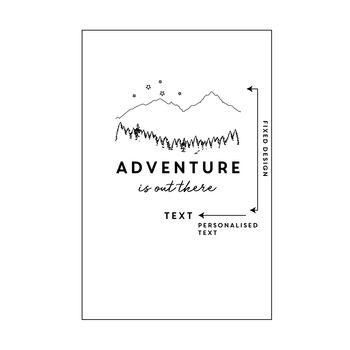 Adventure Personalised Travel Journal Notebook, 3 of 12