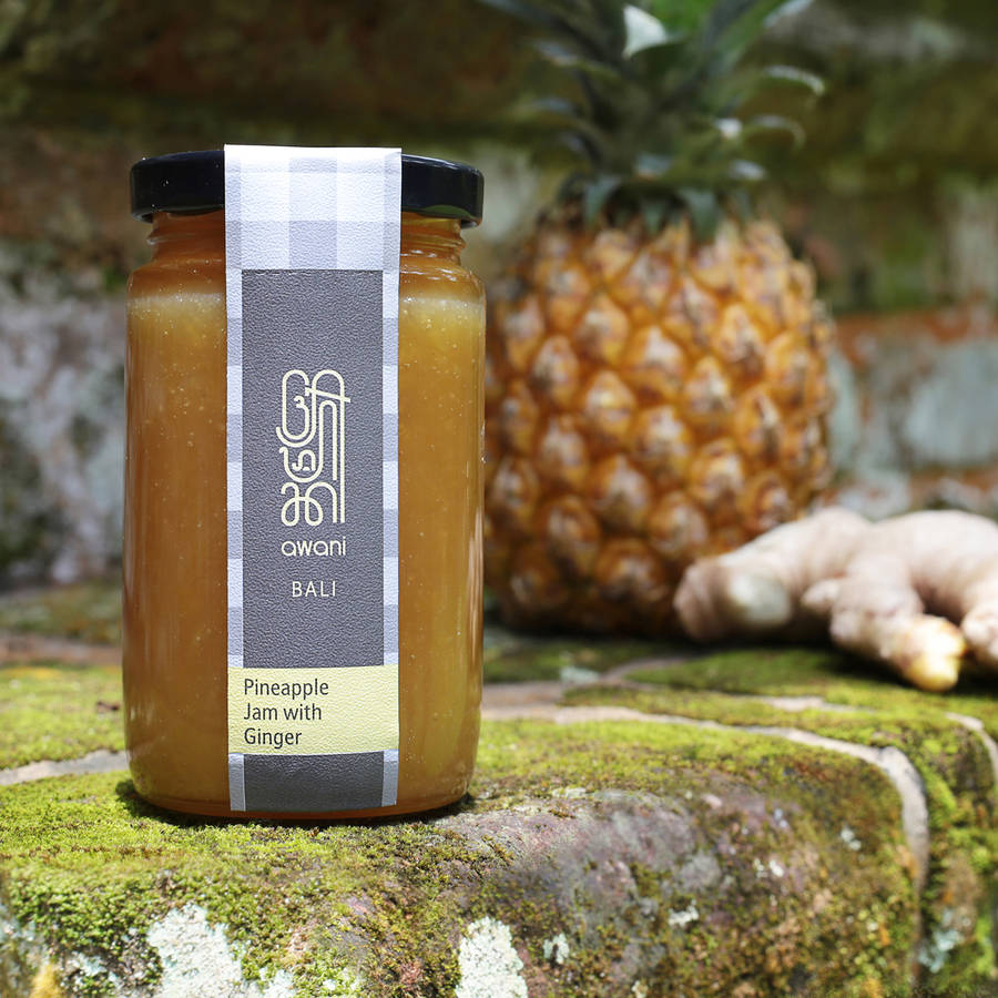 pineapple jam with ginger by awani bali tropical fruit conserves