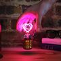 Cordless Edison Heart Lightbulb, thumbnail 4 of 7