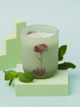 Personalised Birth Flower Candle – A Meaningful Birthday Gift, 4 of 7