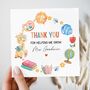 Teacher Thank You Card, Giraffe Key Worker Appreciation End Of Term Gift, thumbnail 3 of 3