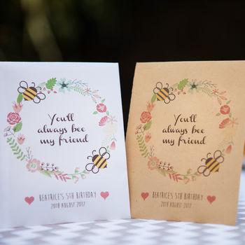 10 Personalised Bee Friendly Seed Packet Gifts, 2 of 7