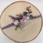 Sparkling Lavender Flower Hair Comb, thumbnail 2 of 2