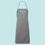 Personalised Modern Neck Tie Apron With Heart, thumbnail 6 of 8