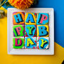Birthday Biscuits Gift Box, Pop Art, Nine Pieces, thumbnail 5 of 9
