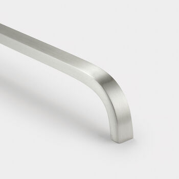 Solid Brass Brushed Silver Kitchen Bar Handles, 5 of 7