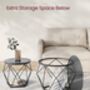 Set Of Two Round Coffee Tables Modern Style Side Tables, thumbnail 5 of 7