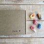 Personalised Hand Stamped Heart Letterbox Sweets Box, thumbnail 1 of 3