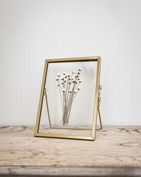 Set Of Three: Gold Pressed Flower Frames Small, 3 of 9