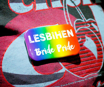 Lesbihen Bride Pride Gay Lesbian Hen Party Badges, 5 of 8