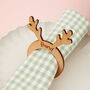 Personalised Christmas Reindeer Napkin Ring, thumbnail 1 of 4