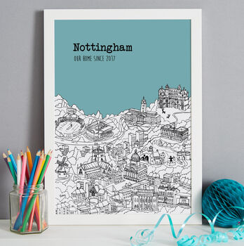 Personalised Nottingham Print, 8 of 10