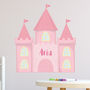 Personalised Princess Castle Wall Sticker For Nursery Or Girls Room, thumbnail 2 of 2