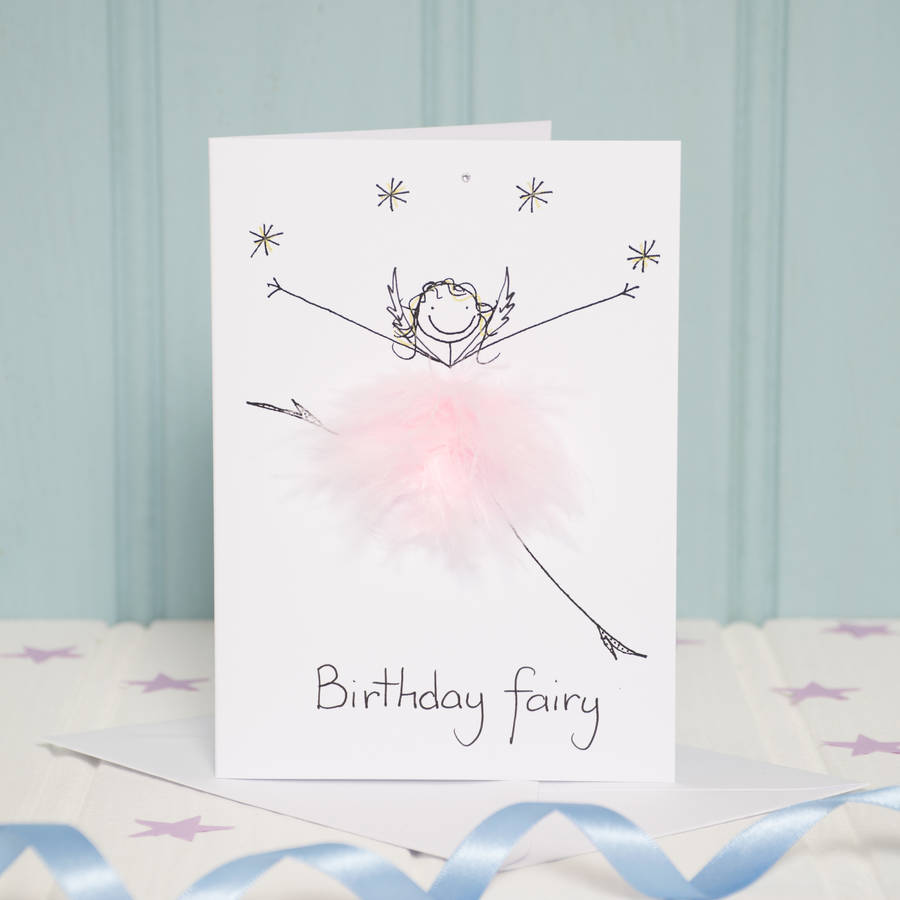 handmade personalised happy birthday fairy card by all things brighton ...