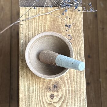 Solid Handcrafted Pestle And Mortar, 3 of 4