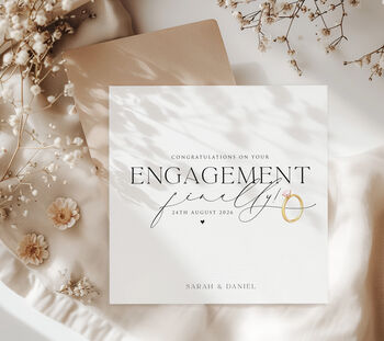 Personalised Engagement Card, 2 of 2