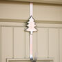 Silver Over Door Christmas Wreath Hanger, thumbnail 3 of 5