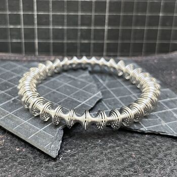 Wavy Titanium Steel Bracelet For Men, 2 of 2