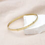 9ct Yellow Gold Diamond Cut Star Pattern Expandable Bangle, thumbnail 1 of 3