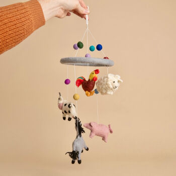 Handmade Felt Baby Cot Mobiles Baby Room Decor, 3 of 11