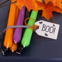 Boo! Collection Of Six Halloween Taper Candles, thumbnail 1 of 3