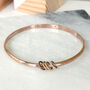 18ct Yellow Gold Vermeil Personalised Bangle, thumbnail 4 of 4