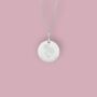 Personalised Chrysanthemum Necklace In Sterling Silver, thumbnail 4 of 12