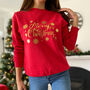 Gold Foil Xmas Jumper Adult And Kids, thumbnail 3 of 3