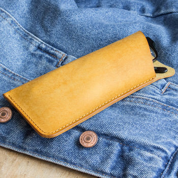 Hand Made Leather Glasses Case, 4 of 4