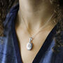 Sterling Silver Decorative Oval Locket, thumbnail 4 of 7