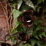 Recycled Metal Rose Wreath Sculpture, thumbnail 7 of 7