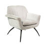 Bourne Chenille Grey Cocktail Chair, thumbnail 2 of 7