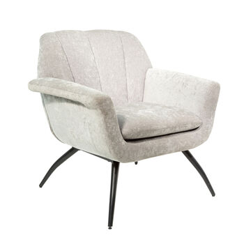 Bourne Chenille Grey Cocktail Chair, 2 of 7