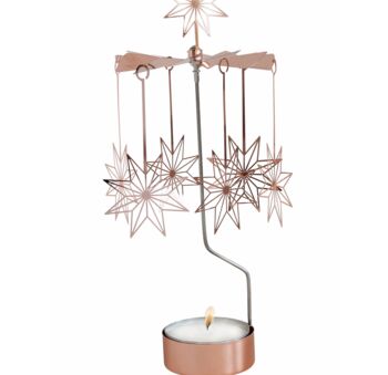 Copper Star Rotary Candle Holder, 5 of 5