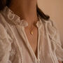 Dainty 18 K Gold Heart Love Minimalist Necklace, thumbnail 3 of 7