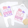Personalised Elephant Big And Little Sister Sibling Set, thumbnail 1 of 8