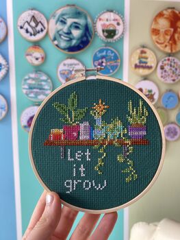 Let It Grow Cross Stitch Kit, 3 of 5