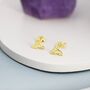 Sterling Silver Small Trinity Knot Stud Earrings, thumbnail 5 of 11