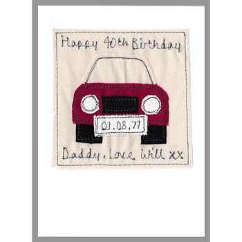 Personalised Car Birthday Card For Him, 2 of 12