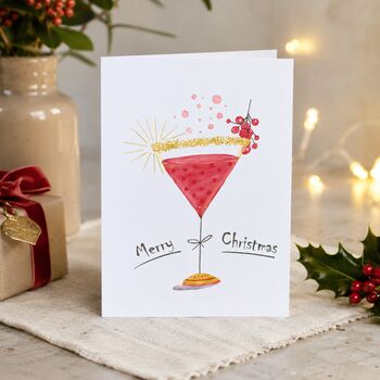 Merry Christmas Cocktail Card, 3 of 6
