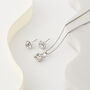 Swarovski Crystal Single Stone Necklace And Earrings, thumbnail 1 of 3