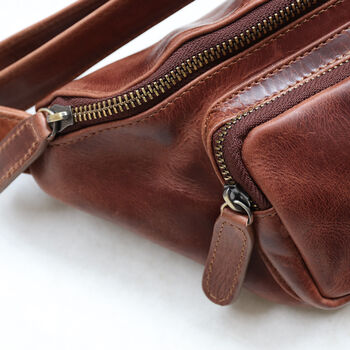 Brown Leather Bum Bag, Sling Bag, 4 of 5