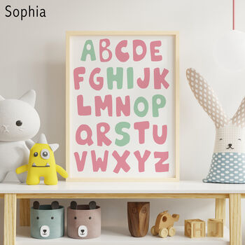 Personalised Children's Alphabet Name Print, 3 of 6