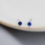 Sterling Silver September Birthstone Earrings, thumbnail 3 of 12