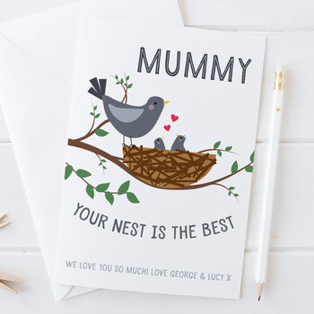 Your Nest Is The Best Personalised Mothers Day Card, 6 of 6