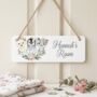 Personalised Arctic Animals Door Sign, Nursery Room Decor, thumbnail 1 of 2